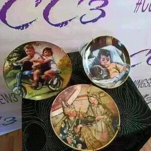 The Franklin mint heirloom collection The Little rascals 3-piece set plates